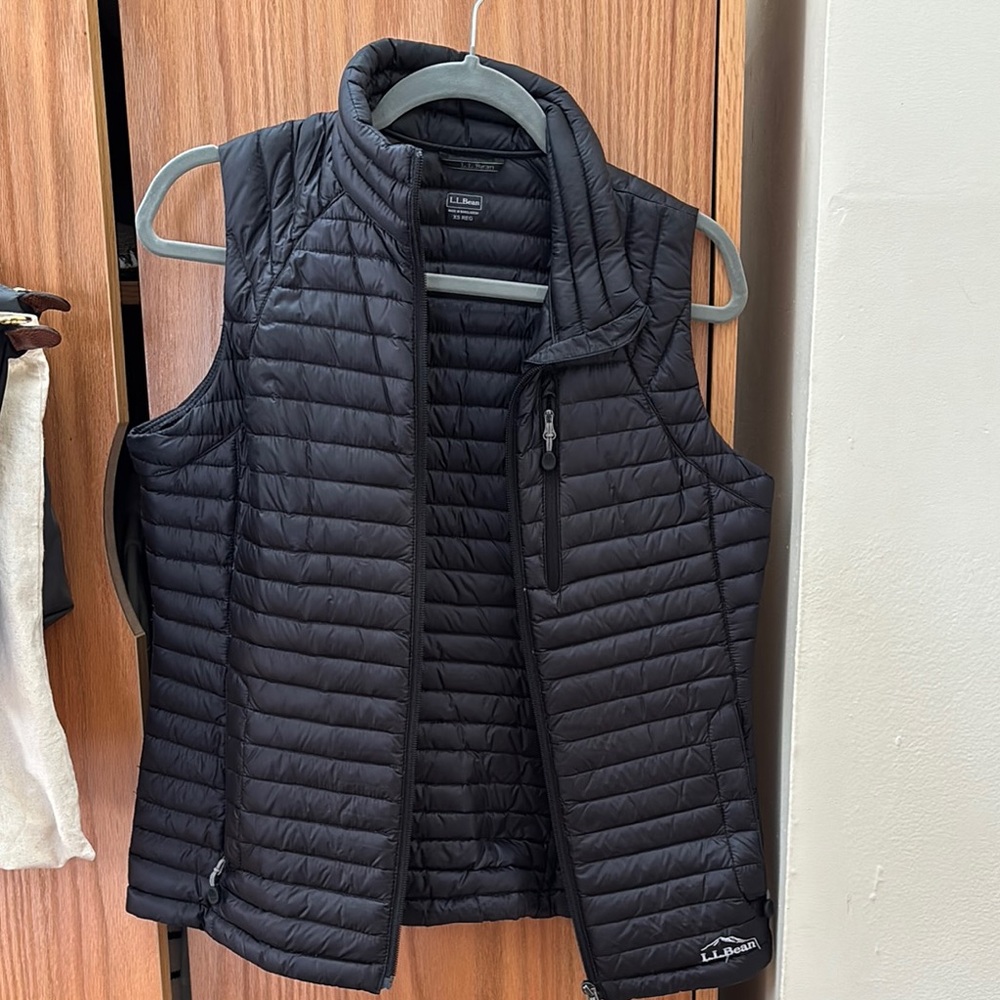 L.L.Bean Black Quilted Vest